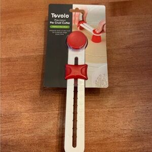 Tovolo Red and White Precision Pie Crust Cutter